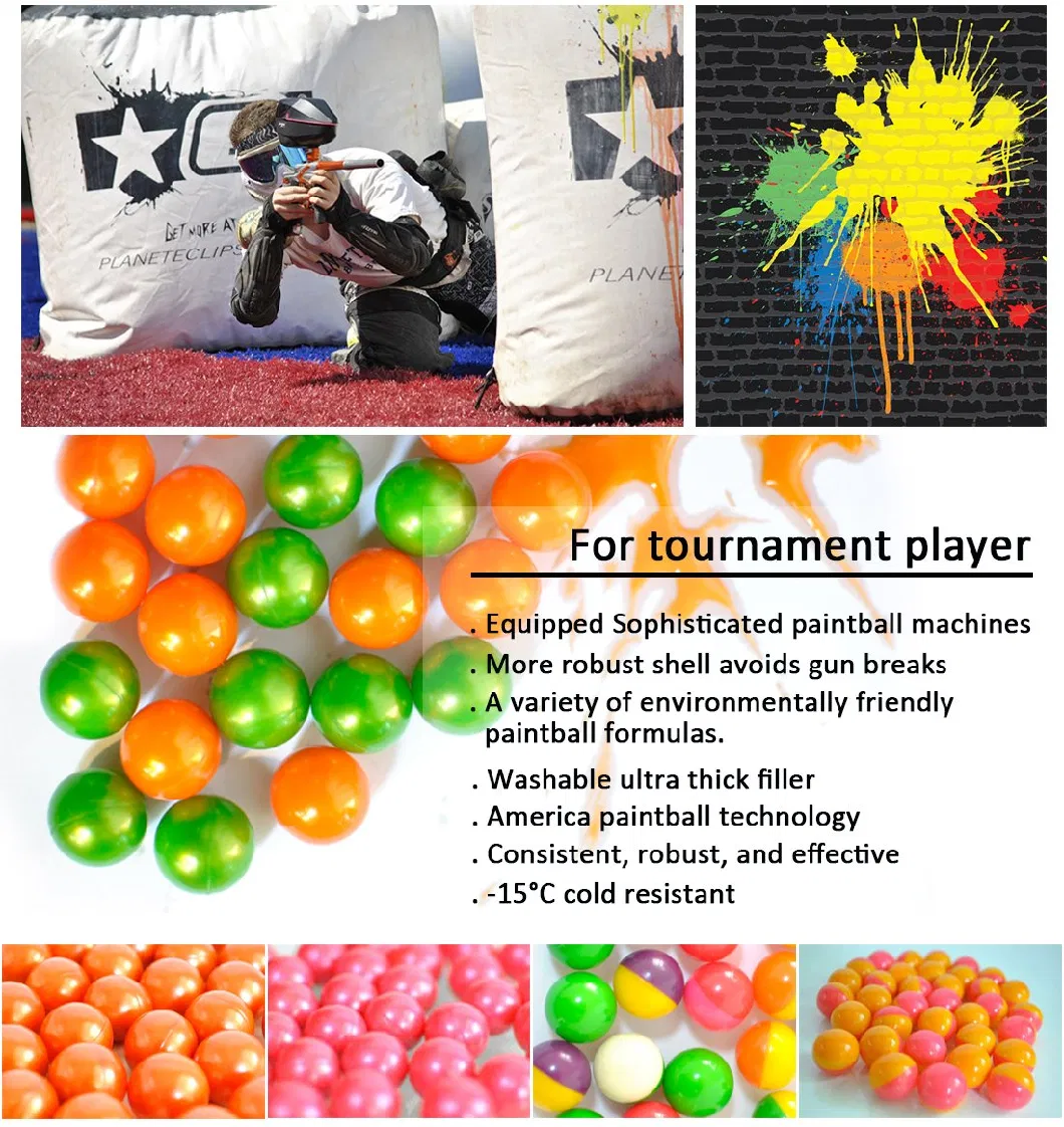 2000 PCS/Box 0.68 Caliber Paintballs, Paintball Balls, Paintball Bullet Made with Gelatin and Peg