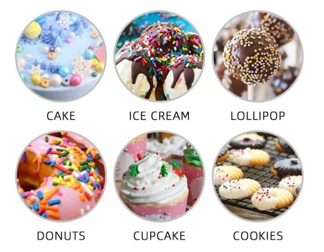 Cupcakes/Ice Cream/Chocolate/Cake Rainbow Sugar Jimmies Sprinkles Suppliers in China