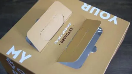 Empaquetado de encargo al por mayor de la caja de pastel de la hornada de la impresión del logotipo que empaqueta el empaquetado de la caja de pastel del papel de Kraft